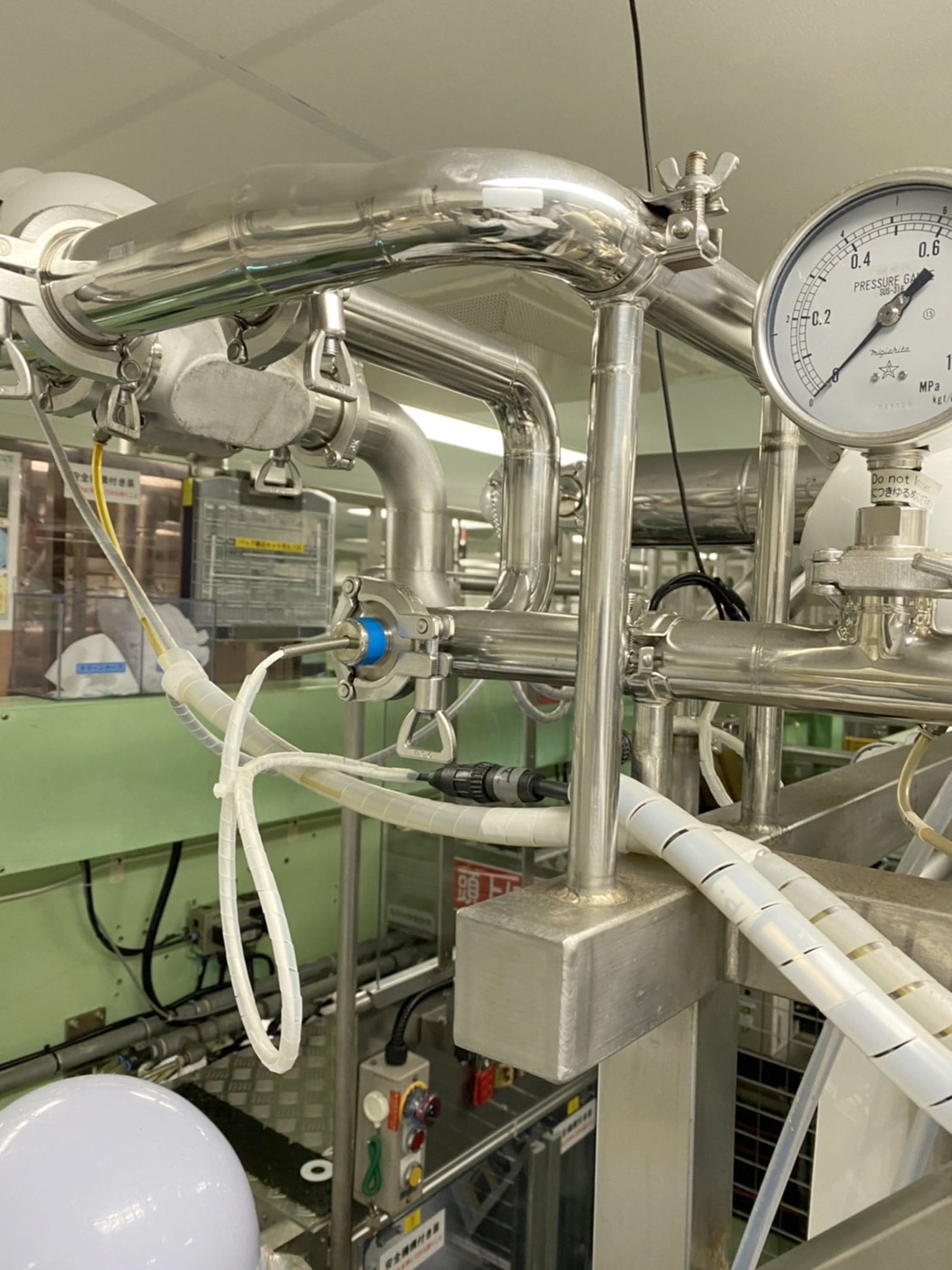 薬液ラインのサニタリー配管改造工事